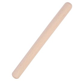 Keenso Rodillo de Madera Giratorio, Rodillo Reposteria Rolling Pin Esquinas y Superficie Lisas para Hornear Pizza, Arcilla, Pasta, Bola de Masa 29cm