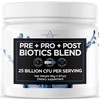 Livingood Daily Pre Pro Post Biotics Blend - Prebiotic Vegan, 30 Servings