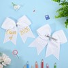 2 Pcs White Graduation Bow Class of 2026 Graduation Cap