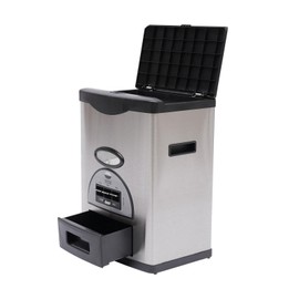 Xuthusman 10kg/22Lbs Automatic Rice Dispenser Food Measuring Cylinder Grain Food Storage Container Sealed Bulk Food Container Storager