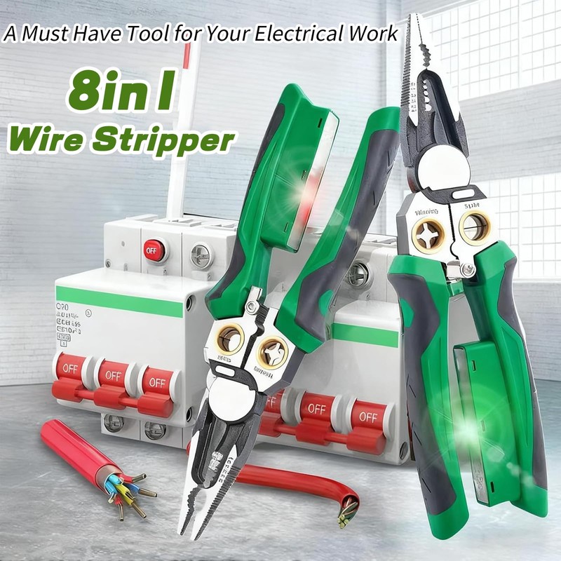 2026 New 8 in 1 Wire Stripper with Voltage Tester,