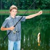 Chivao 16 Pieces Automatic Ice Fishing Hooks Device Stainless Steel