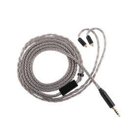 Linsoul Tripowin Zonie Cable de actualización monitor intraauricular HiFi, con micrófono omnidireccional, cable auriculares SPC de 16 hilos chapado en plata (3,5 mm, MMCX)