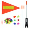 1 x Reflective Bicycle Flag, 4 ft Pennant Reflective, Bicycle