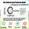 SADIKALO 4pcs Car Camera Lens Protector - HD Clear Lens