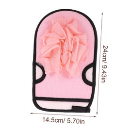 Baluue 3pcs Exfoliating Bath Gloves Gentle Body Scrubbers for Cleansing and Keratin Removal for Shower Use and Skin Care Random Colors