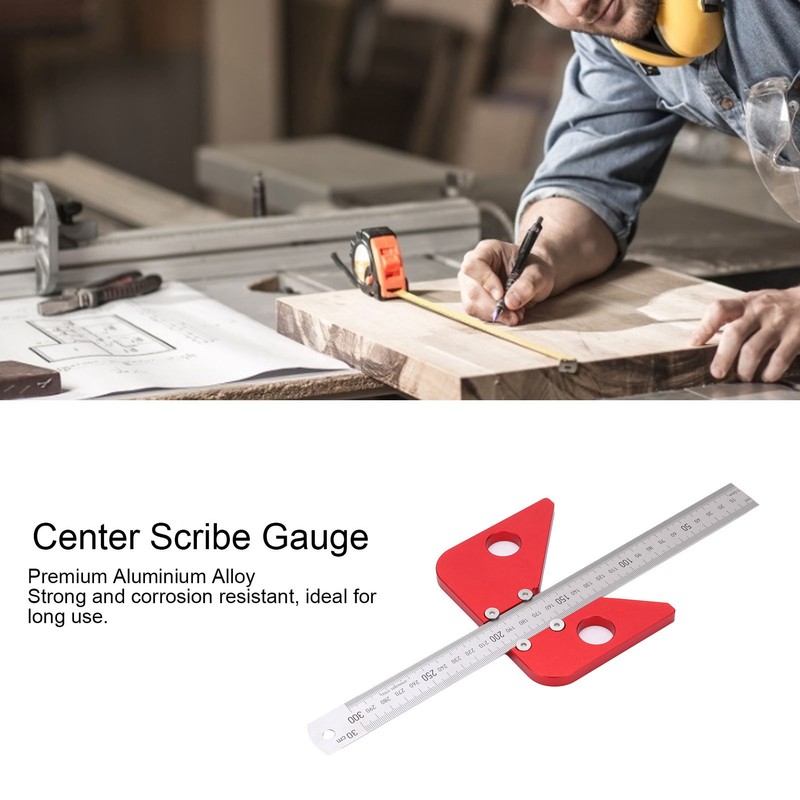 Center Scribe Gauge 45 90 Degree Finder Measuring Tool Carpenter