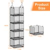 Sonyabecca 5-Tier Hanging Closet Organizer – Black Closet Storage Shelves