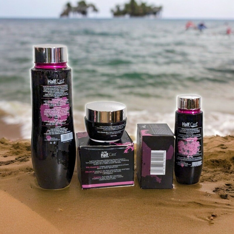 half cast Glow Flawless Face Cream, Unifying Lightening Lotion, Purifying