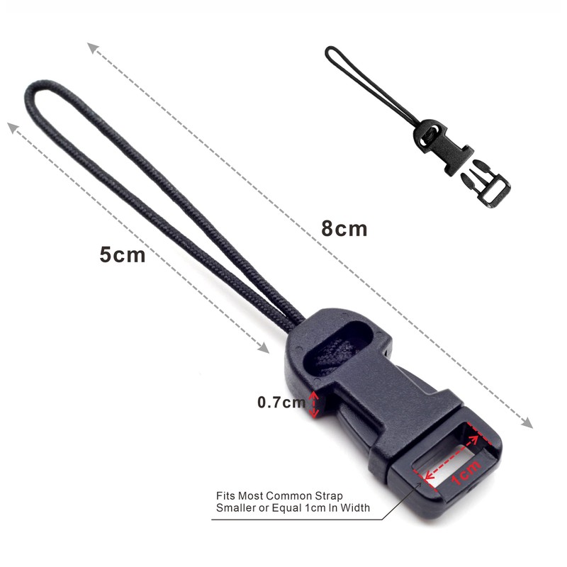 Padwa Lifestyle 4 Pcs Black Quick Release Camera Strap QD