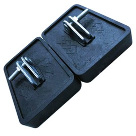 Extension Ladder Shoe Kit/Feet Pads/Step Ladder Foot Assembly/Parts/Accessories（2Pcs） (Black)