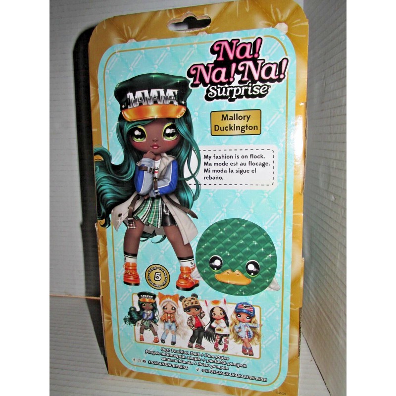 MGA Mallory Surprise Duckington Doll Glam Series 7.5" Duck-Inspired Green