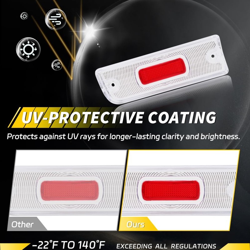 VYNTRAL Reverse Back Up Lamp Light Lens Compatible with Chevelle