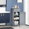 Furniga Bathroom Storage Cabinet, Large, Grey