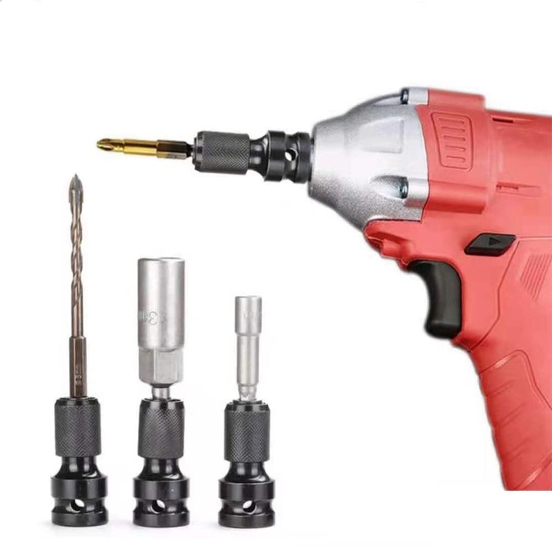 Pack of 2 Impact Wrench Bit Adapter, 1/2 Inch Square