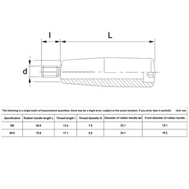 BOZONLI Clamping Handles Screw Knobs Handgrips, M8 Threaded Bakelite Carbon Steel Revolving Handle Grip 3pcs