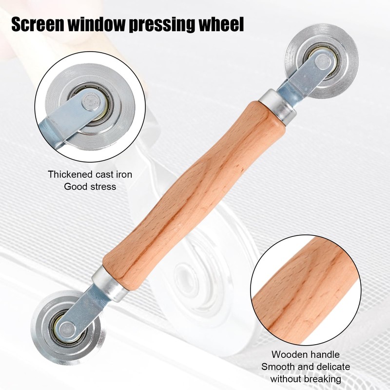 3 Pieces Installation Door Window Screen Wheels, Roller Puller Wheel