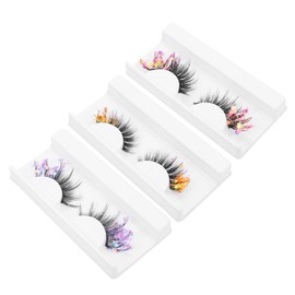 Ipetboom False Lashes Natural Look 3 Pairs Fake Eyelashes Makeup Eyelashes Lashes 3d Fluorescent Lashes
