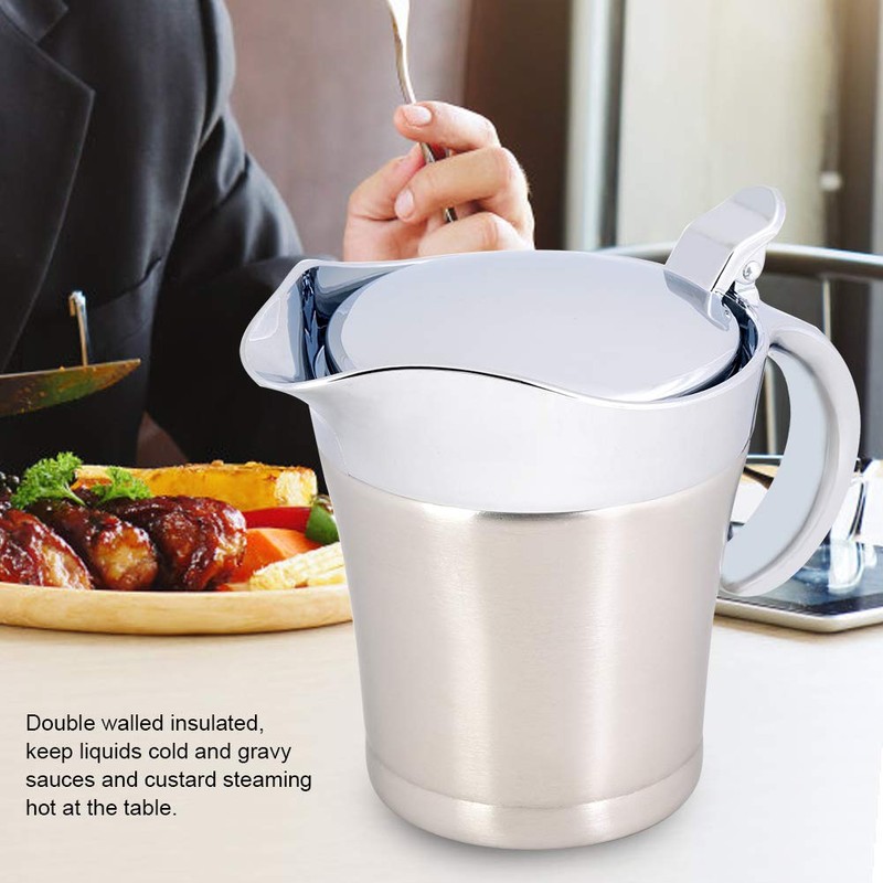 Goshyda Gravy Boat, Gravy Boat Made of 304 Stainless Steel