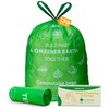 TERRACOR 13 Gallon Compostable Trash Bags Drawstring, Heavy Duty Extra