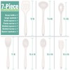 E-far Silicone Cooking Utensils Set, 7-Piece White Heat Resistant Kitchen