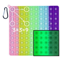 Toy (Multiplication and Multiplication Noctilucent), Push-Pop, Bubble, Board Game, Stress Relief, Toy Intelligence Development, Early Childhood Educational Toy, Learning Toy, Bath Toy, Children,