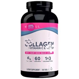 Super-Collagen + Vitamin C & Biotin (360ct.) for Healthy Skin, Hair, Nails & Joint Support