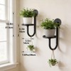 Wall Plant Holder Set of 2 for Outdoor, Metal Hanger