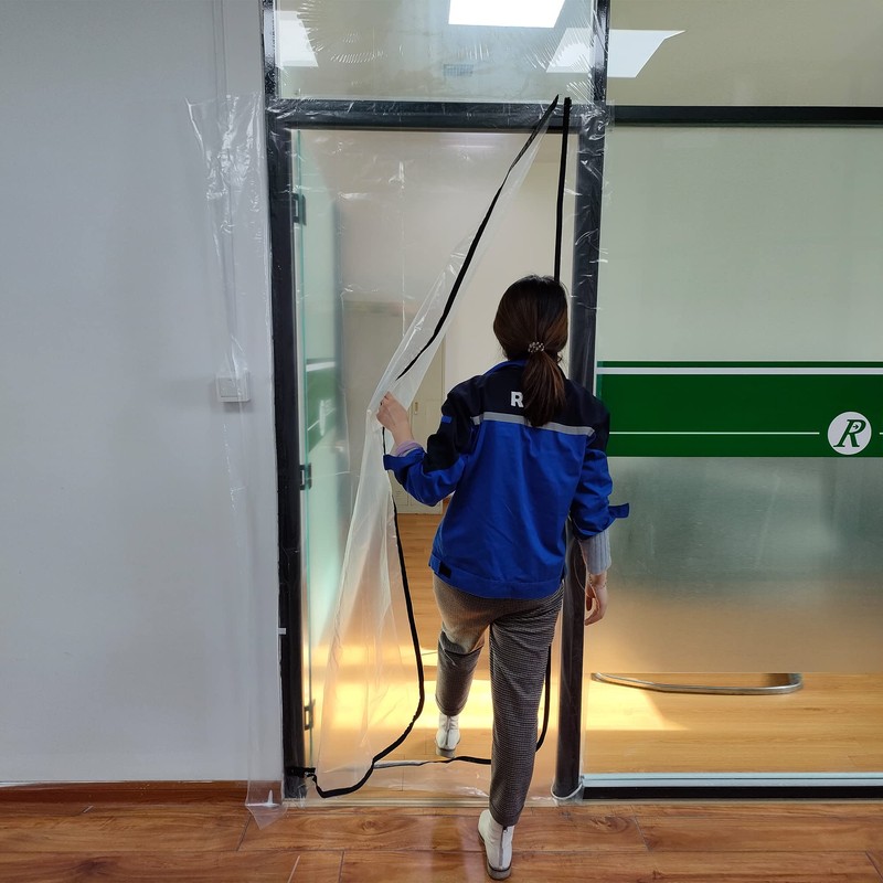 L-Zip Polythene Dust Sheet Door Cover | Protective Plastic DIY