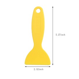 12 Packs Plastic Putty Knife Set, Black and Yellow Flexible Paint Scrapers Tool Painting Aligning Repair Accessories Tools for Spackling Patching Decals Wallpaper Putty and Paint