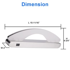 Maichis 12V Vanity Light Fixture with On/Off Switch, 15.7" Luxury Decorative LED Mirror Light with Acrylic Lens, RV Wall Sconces for Boat, Marine, Motorhome, Caravan
