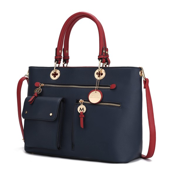 MKF Collection Satchel Bag for Women’s Vegan Leather Crossbody Bag