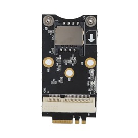 M.2 to Mini PCI‑E Adapter M.2 Key A/E 2230 3G/4G/WiFi Module - PCI-E Micro Card with SIM 6pin / 8pin Card Slot M.2 to Mini PCI Expansion Card for Win10/8/7/2000/Linux/OS X