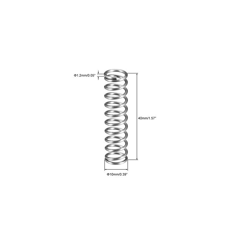 sourcing map Spring Steel Spool Extended Spring 0.05 Inch Cable