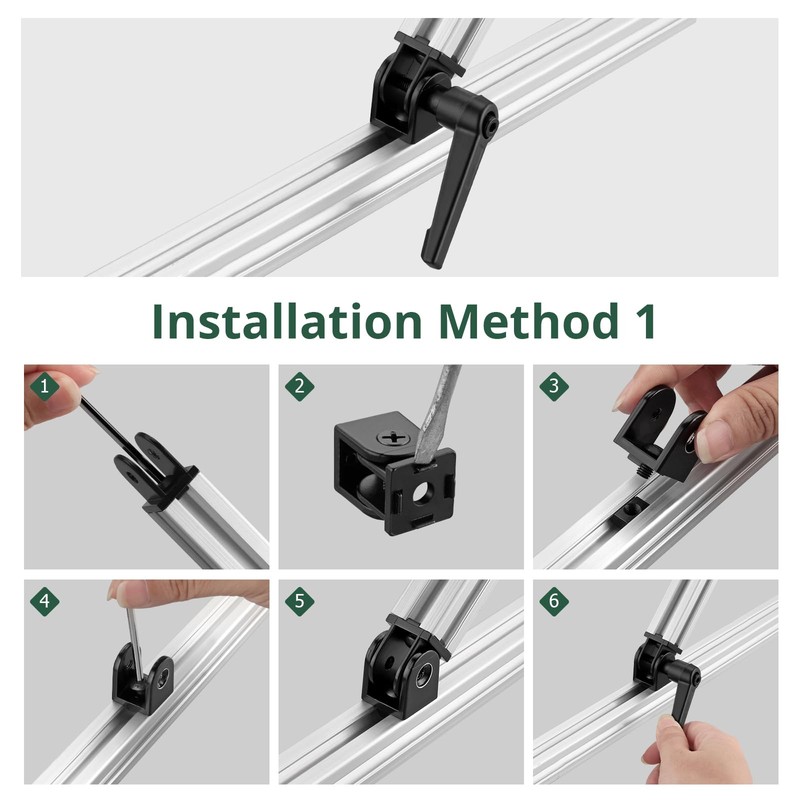 JiGiU 4PCS Joint Connector Extrusion Corner Connector 2020 Joint Aluminium