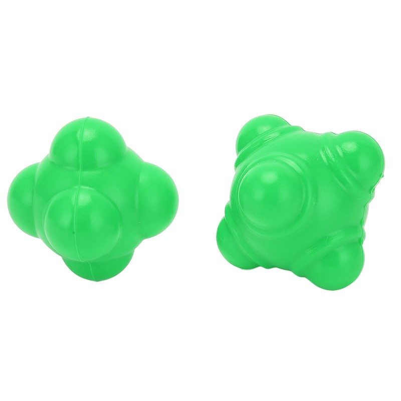2pcs Rubber Reaction Bounce Balls Irregular Shape Reaction Balls for