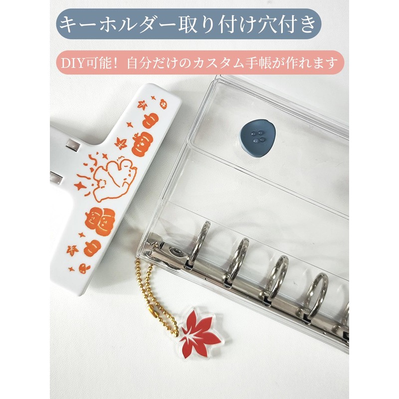 aninako Sticker Book M5 Transparent Removable for Girls 【Clear Refills*10