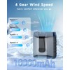 JKBOOM - Clip portátil para ventilador de cintura, color gris
