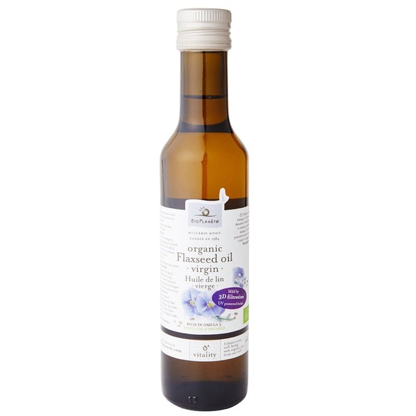 BIOPLANETE organic linseed oil 230g (cold-pressed, linseed oil, linseed oil, flaxseed oil)