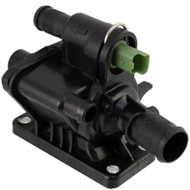 AERZETIX - C43331 - Thermostat housing with sensor and gasket - compatible with Citroën, Peugeot 1336V6, Ford 1148098, 1348620, 1485768, Mazda Y401 15 1H0A