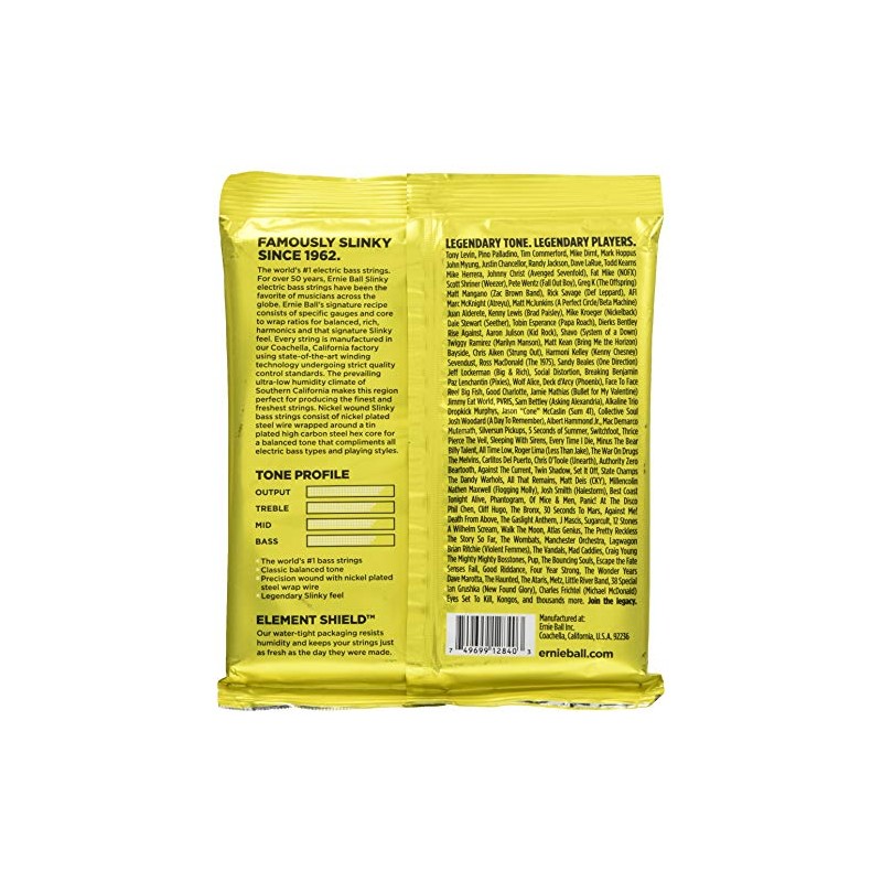 Ernie Ball Bass Guitar Strings (P02840)