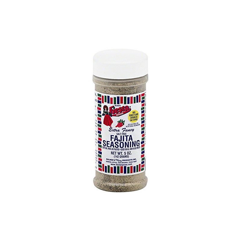 Bolner's Fiesta Salt-Free Fajita Seasoning, 5 Ounces
