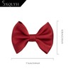 SXQLYH 6 Pieces Satin Bow Hair Clips, 3 Pairs Hair
