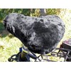 Harrys-Collection Merino Lambskin Bicycle Saddle Cover, darkgray