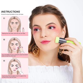 Cepillo De Base Docolor Plano Top Kabuki Fundación Profesion