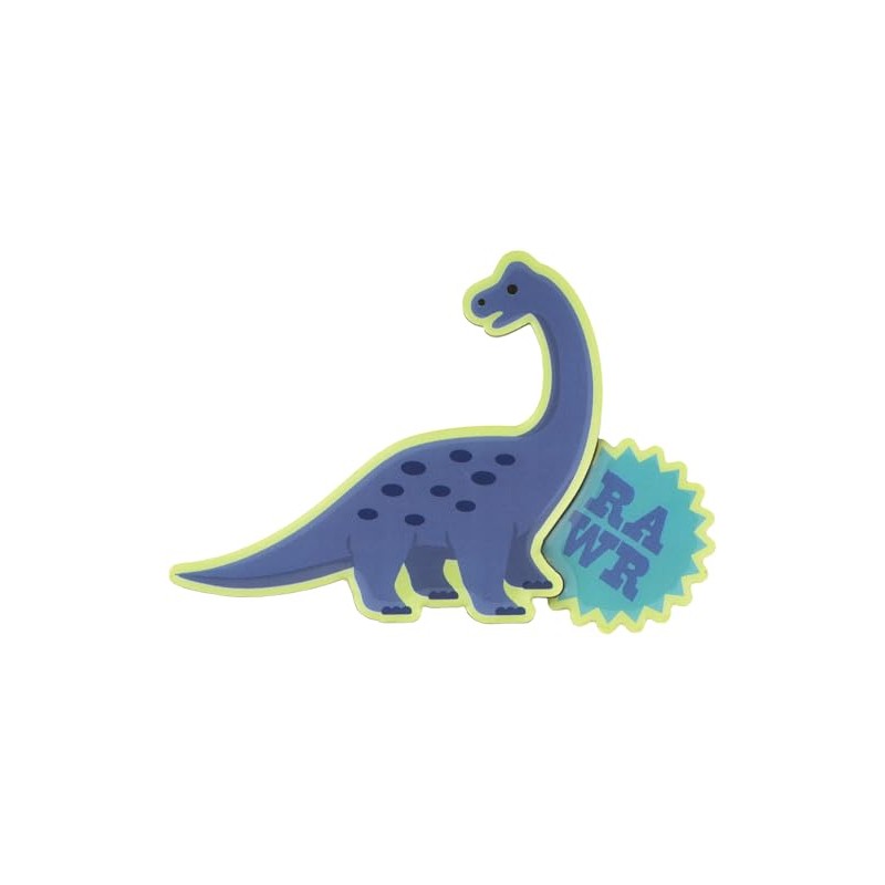 Skater ZMGDW1-A Die-Cut Wooden Magnet Dinosaurus Brachiosaurus Dinosaur