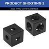 Seekliny 8pcs 2020 Corner Cube M6 Black for V-Slot 2020