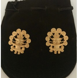 joyas precolombinas , Pre columbian Jewelry Reproduction 24 Kt gold