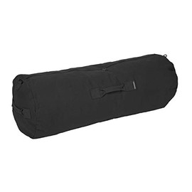 Stansport Duffel Bag with Zipper, Black, 36" x 13" x 13"