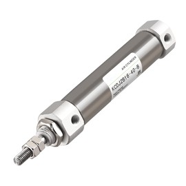 Heschen Stainless Steel Slim Air Pneumatic Cylinder, CDJ2B 16-40, M5 Port, 16mm Bore, 40mm Stroke, Double Acting Single Rod